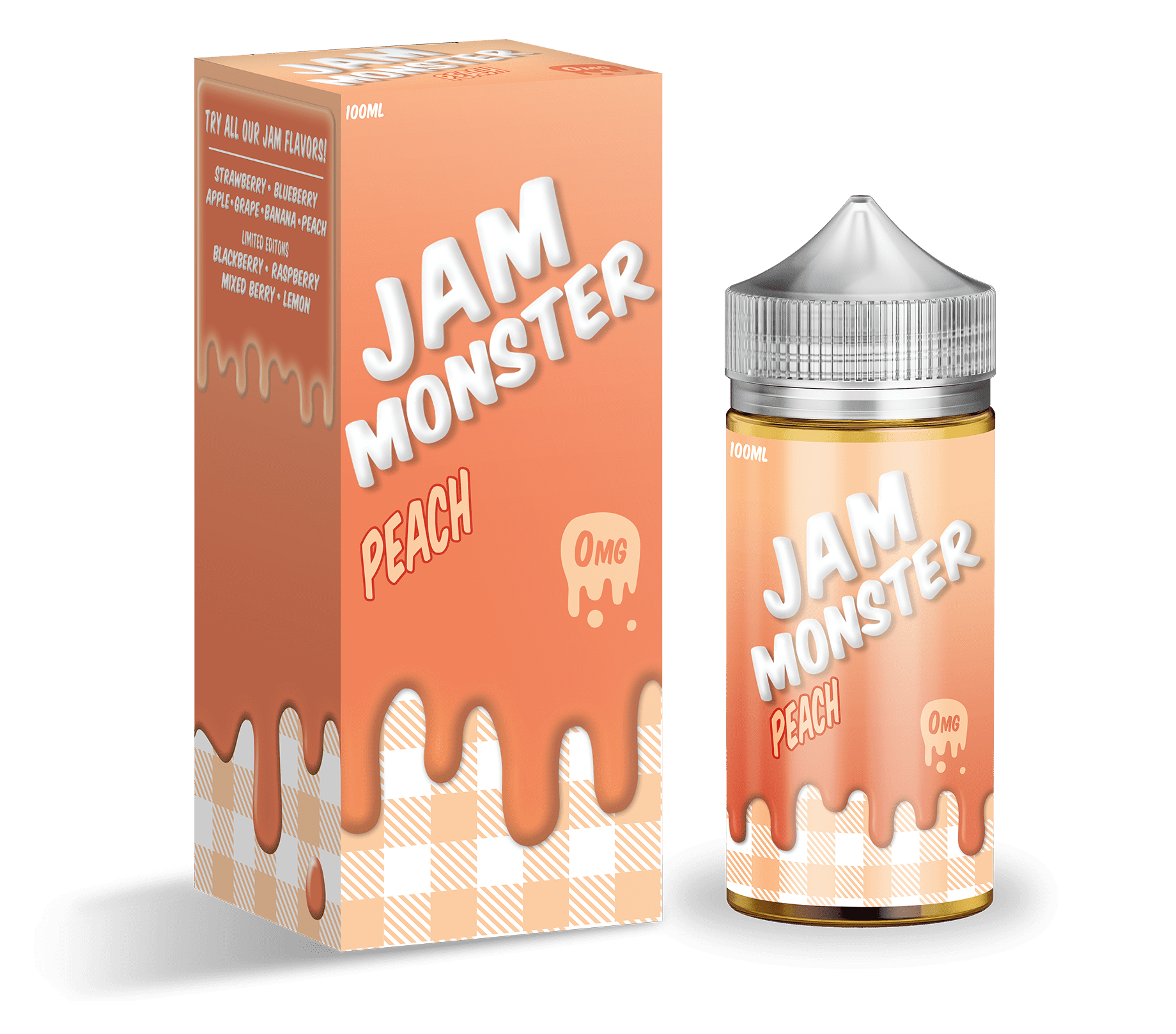 Product Image of Jam Monster E Liquid - Peach - 100ml